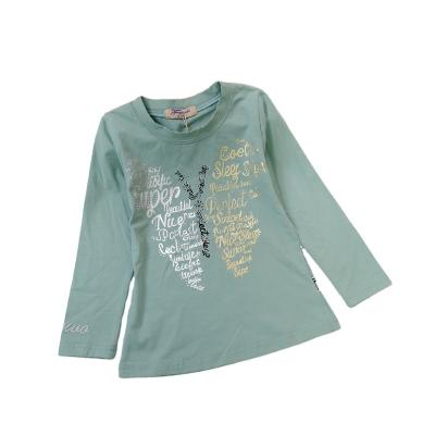 China Wholesale Custom Breathable Soft Comfortable Soft Cotton Print Kids Long Sleeve T-Shirt for sale