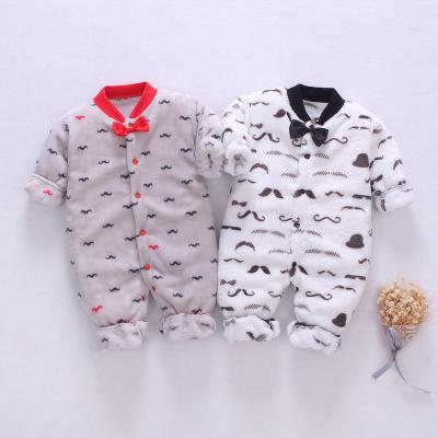 China Long Sleeeves Hot Sale Winter Baby Clothing Boys Girls Thickened Soft Snaps Baby Rompers for sale