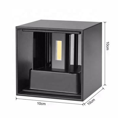 China IP65 Waterproof Wall Lamp Cube Adjustable Surface Mounted Warm/Cold White Outdoor Lighting Led Indoor Wall Lights Down Foyer Study Bedroom Lights for sale