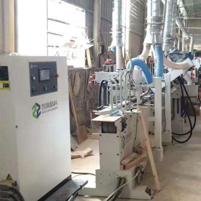 China Chair Legs Auto Profile Linear Sanding Machine With Grinding And Chamfering For Short Wood Line for sale