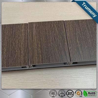 Cina Pannello composito di alluminio del grano di legno amichevole di ECO, decorazione composita della parete esterna del pannello del metallo in vendita