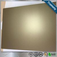 China Golden Scrub 	Aluminum Flat Plate Based On PE Layer Decoration Building for sale