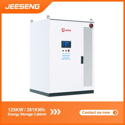 China 125KW/261KWh Liquid cooled Energy Storage Cabinet For Industrial and Commercial Energy Storage System for sale