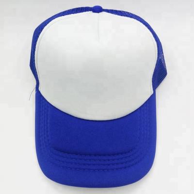 China breathable & Waterproof Heat Sublimation Blank DIY Hat Net Baseball Cap for sale