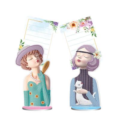 China New Classic/Postmodern Home Decoration DIY Diamond Painting Memo Clip Paper Desktop Decoration Photo Holder Message Card For Student Gift for sale