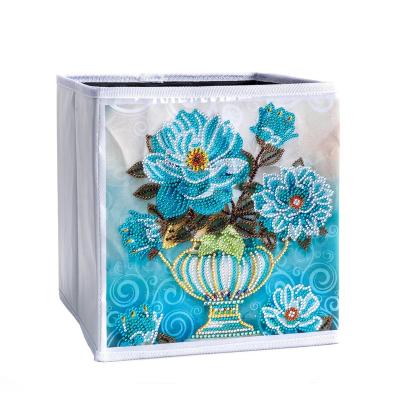 China Gift Idea & Home Decor & Painting Box Crystal Container Case DIY 5D DIY Christmas Wedding Party Birthday Gifts Diamond Painting Fabric Folding Storage for sale