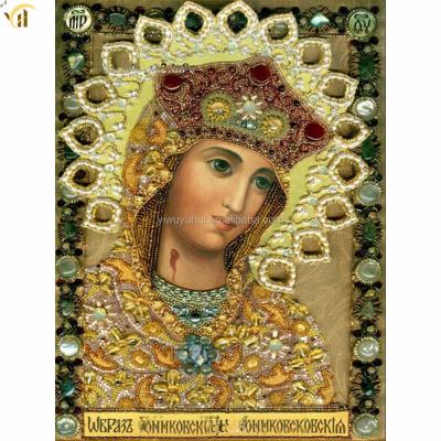 China High Quality Traditional Queen Square Beads Diy Diamond Painting With Frame for sale