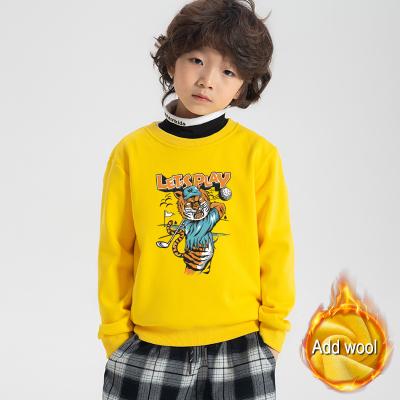 China Factory Wholesale Custom Anti Shrink Printed Cotton Polyester Pullover Children Sweatshirts For Kids for sale