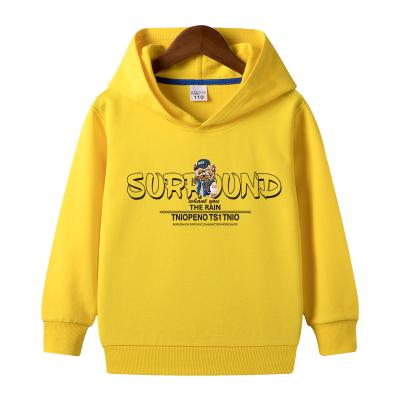 China 2021 Chinese factory spring autumn custom anti-shrink children's sweatshirt hooded for boy pullover cartoon hoodies for sale