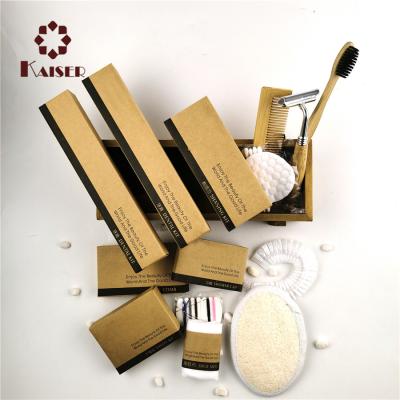 China 5 Star Luxury Eco Friendly Disposable Hotel Bathroom Biodegradable Hotel Amenities for sale