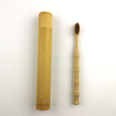 China Biodegradable Bamboo Toothbrush Set Bamboo Toothbrush Travler Holder for sale