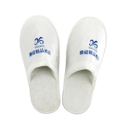 China Fashion \ high quality cheap comfortable \ durable embroidery SPA hotel guest house slippers for sale