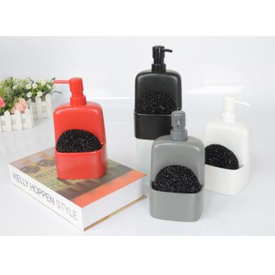 China New Products Bathroom Soap Pump Dispenser And Accessories Glazed Ceramic Sponge Holder Eco Friendly for sale