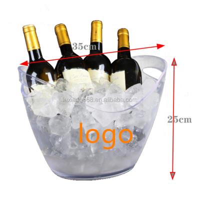 China Amazon Bestsellers 2020 KTV Ice Bucket Family Champagne Ice Buckets Bar Viable Acrylic Plastic Ice Bucket for sale