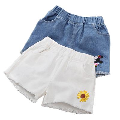 China New children's clothing 2022 summer children's clothing anti-pilling boys' denim shorts baby thin hole Korean version summer five-minute pants for sale