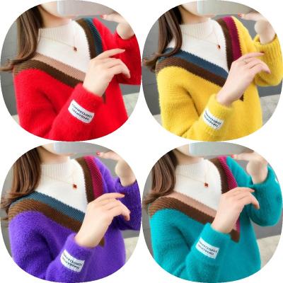 China Foreign trade news autumn and winter anti-shrinkage sweaters European and American fashion ladies sweater wholesale for sale