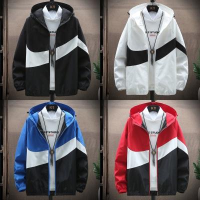 China Wholesale Casual Loose Men's Coat Spot Waterproof Men's Four Seasons Long Sleeve Jacket Jacket for sale