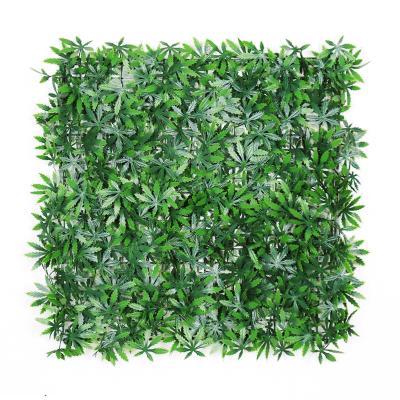 China Indor Decoration Hotsale 50X50cm Backdrop UV Resistant Artificial Grass Panel Fence For Garden Ornaments for sale