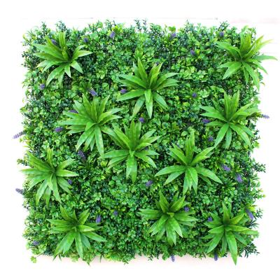 China Hanging 100*100cm Eco-friendly Promotional Artificial Leaves Synthetic Grass Foliage Green Wall Decoration For Sale for sale