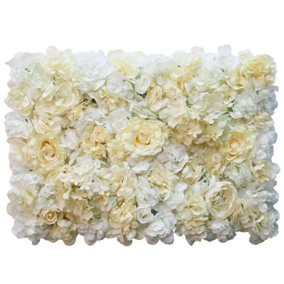 China Hotsale Environmental Friendly Backdrop Artificial Wedding Decorative Wall Stage Decoration With Flowers SY155005 for sale