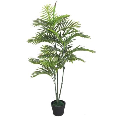 China Wholesale Waterproof Outdoor Silk Plastic Coconut Palm Plant Hotsale Artificial Weeping Willow Bonsai Tree for sale