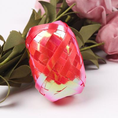 China 5mm*10m Durable Hot Selling Decorative Christmas Balloon Rainbow Color Ribbon Iridescent Egg Egg for sale