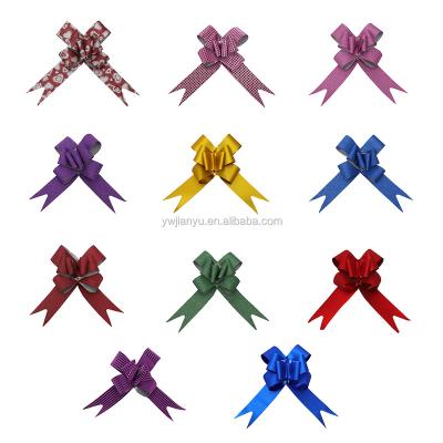 China Wholesale PP Floral Ribbon Wrapping Custom Ribbons Flowers Pull Bows Party Gift Wrapping Decoration Pullbows For Bowknot for sale