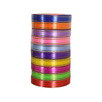 China Gift Wrapping Material Florist Stripe Satin Phnom Penh Grosgrain Ribbon Durable Korean Polyester Satin Ribbon for sale