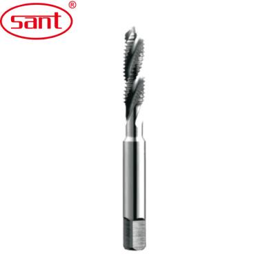 China JIS HIGH SPEED STEEL White Spiral Fluted Metric Tap Thread CNC Tools 150mm Extended Shank for sale