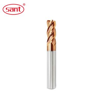 China Bronze Coated Carbide Carbide Radius End Mills for sale