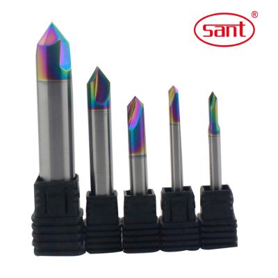 China Multicolor Coated Chamfering Slitter End Mill For Copper Aluminum for sale