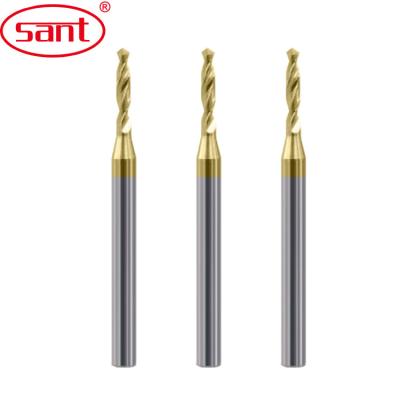 China External Cooling Carbide Shank 10mm Tungsten Bronze Coating Drills For External Cooling 3D Milling Cutter for sale