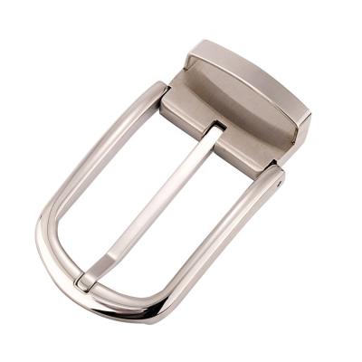 China Gold Brushed Mens Leather Belt Removable Stainless Steel Crotch Buckle 35mm Silver for sale