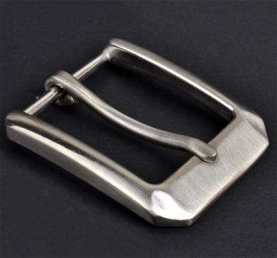 China Dull Custom 40mm Classic Single Stainless Stiff Fork Buckle For Pin Belt for sale