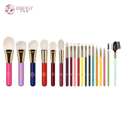 China Experience Luxurious ENERGY Fashionable Design Personalized Nature Hair 19pcs Colorful Premium Makeup Brush Set Gifts for sale