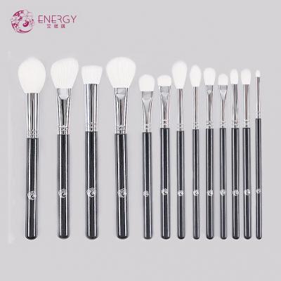 China For Powder Foundation Cream Blush Professional Custom High Quality Goat Hair Makeup Set Brush Free Samples 13pcs Eyeshadow Eyebrow Cutout Makeup Logo for sale