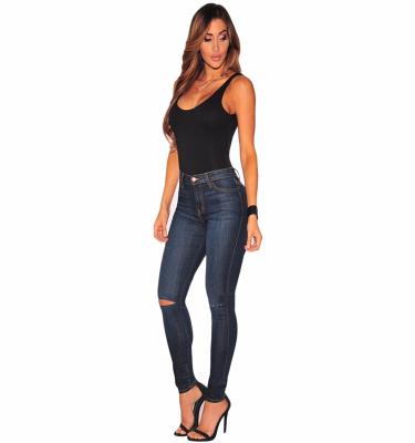 China Breathable Skinniy Lift Up Jeans For Women for sale