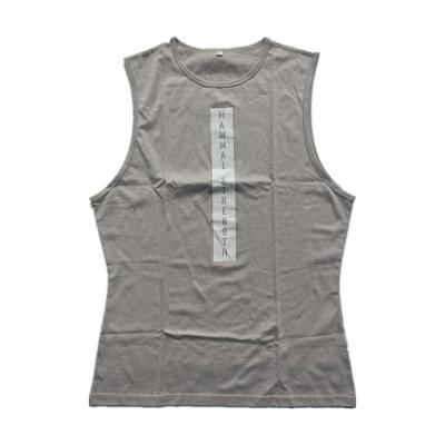 China Wholesale Custom QUICK DRY Cotton Tank Tops Mens Gym Basic Tank Tops With Printed Logo for sale