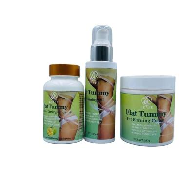 China Fat Burning Belly Burns Private Label OEM Belly Cream Oil Kit Flat Capsules for sale