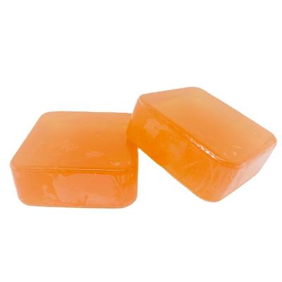 China Logo Available Orange Flavor Vitamin C Base Cleansing Private Kojic Acid Handmade Soap for sale