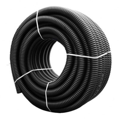 China HDPE Single Wall Corrugated Pipes OD50mm Equal Perforated for sale