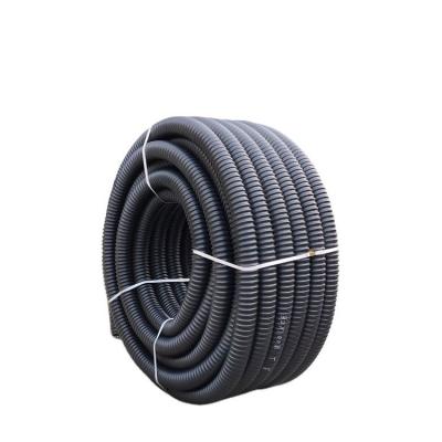 China Perforated HDPE Single-wall Corrugated Pipes OD50mm Equal for sale