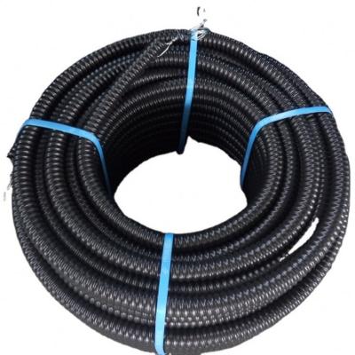 China 100% New PE/HDPE Material Plastic Flexible Corrugated Single Wall Electrical Conduit Pipes for sale