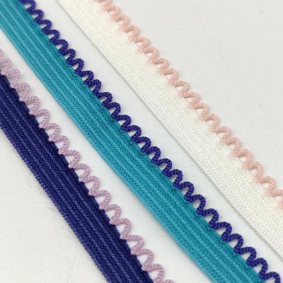 China Fashion Customization Soft And Flexible High Quality Lace Trims Elastic Band Nylon Strap For Clothing Underwear Bra Panties for sale