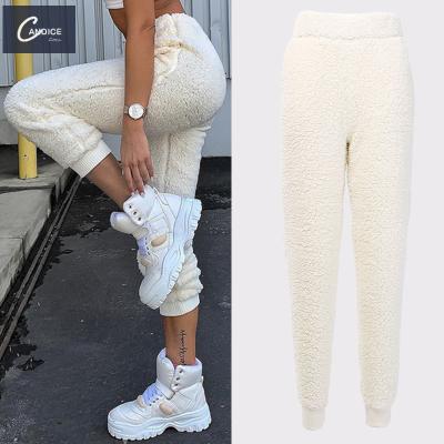 China new Anti-wrinkle cargo street style l2021amb cashmere sports crop pants leggings casual pants for fall and winter for sale