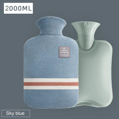 China Warmer Bag Cute rubber bottles with knitted cover hot water warm bag for sale