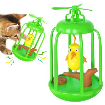 China Selling New Cat Toy Novel Toy Windmill Birdcage Tickling Whole Viable Cat Toy Healthy Pets Toys for sale