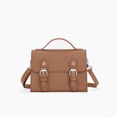 China Fashion Good Quality Wholesale Cross - Body Bag Fashion Brown PU Woman Cross - Body Sling Shoulder Bags for sale