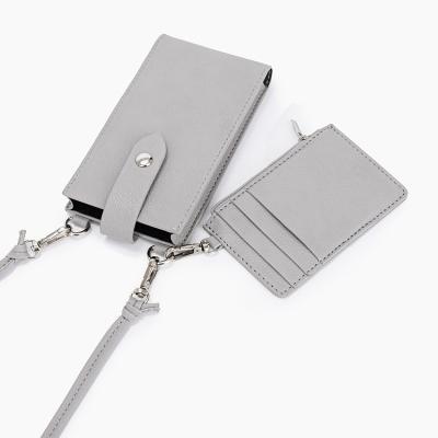 China New Design Fashion Gray Mobile Phone Cross Shoulder Wild Fashion Shoulder Bag Female Purses for sale