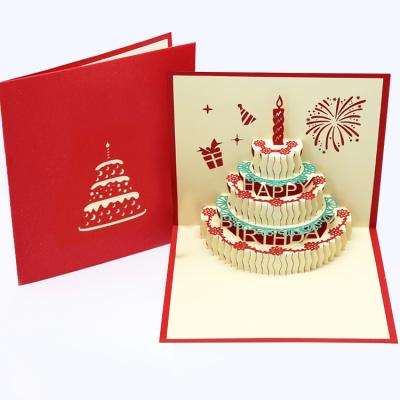 China Multi-layer creative birthday gift greeting card Africa birthday greeting card luxury noise for sale